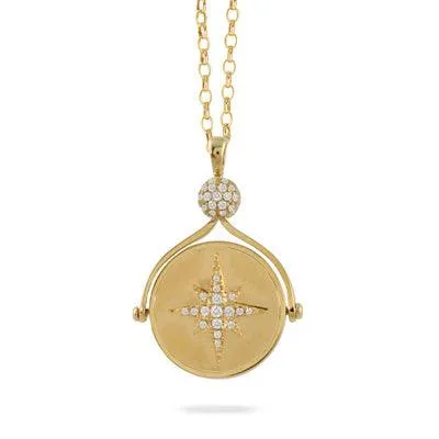 0.23ctw Diamond Reversible Medallion