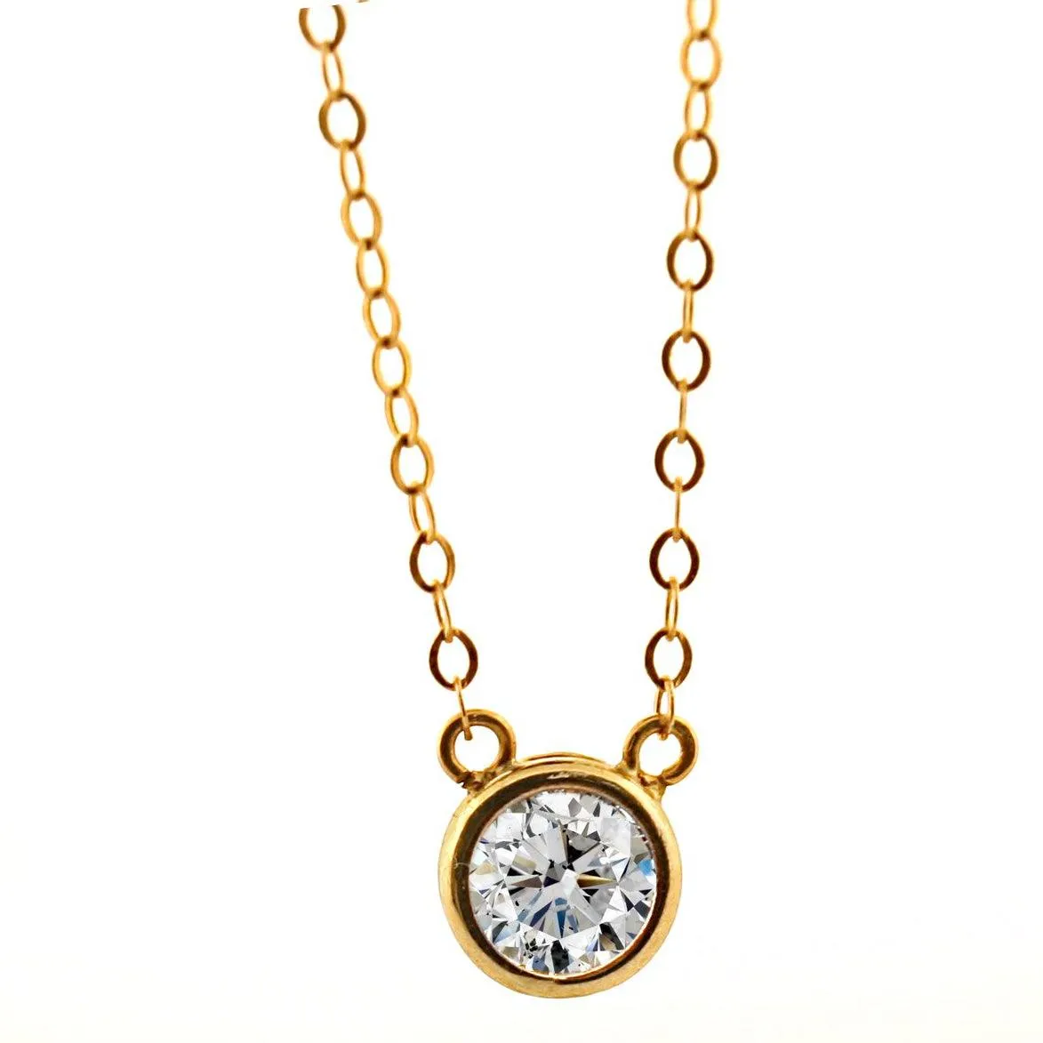 1 Carat Diamond Solitaire Pendant Necklace