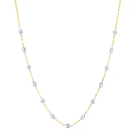 14KWY 7D0.10CT DIAMOND NECKLACE (118N403170A14)