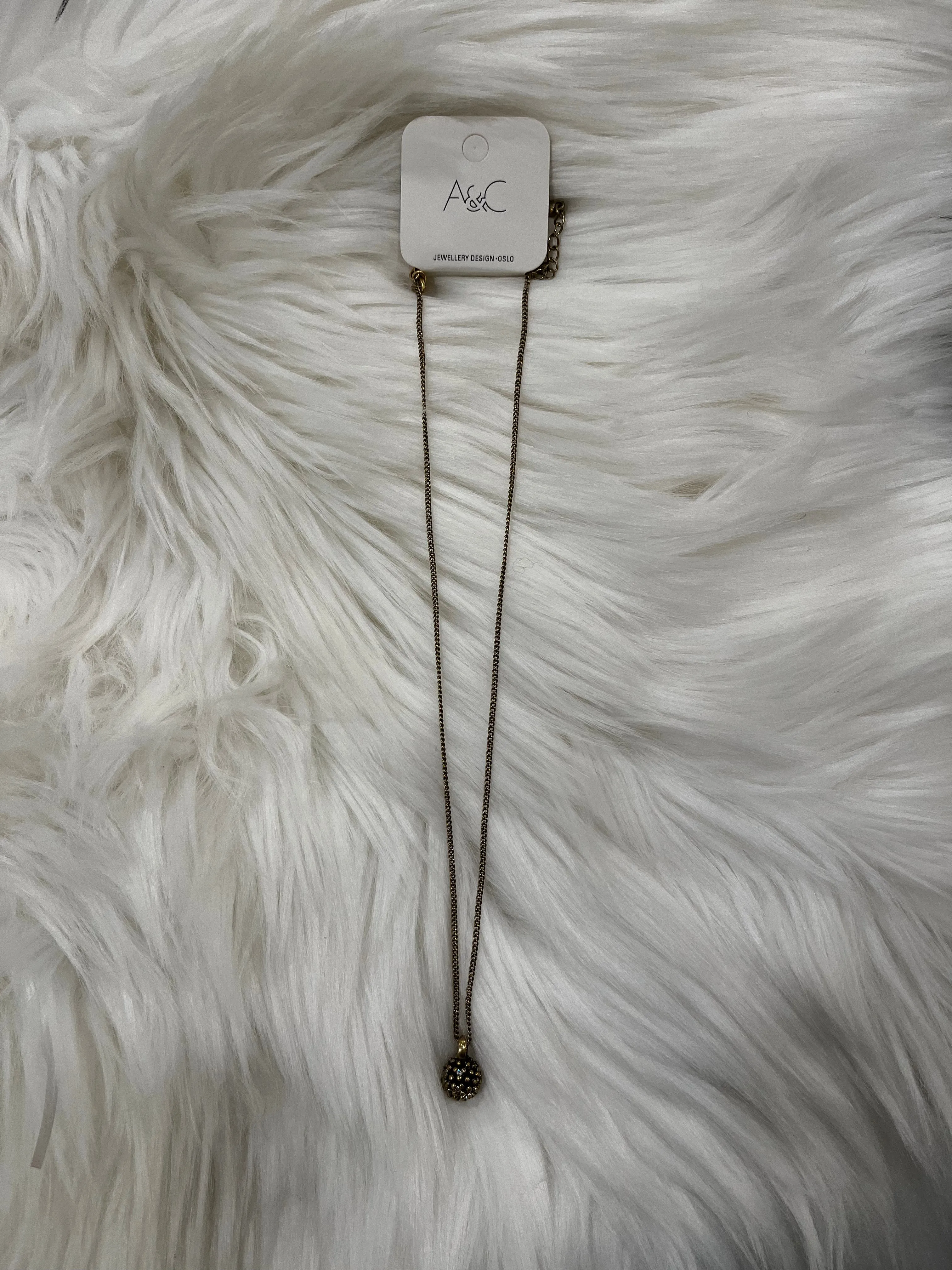 A&C Diamond Ball Necklace