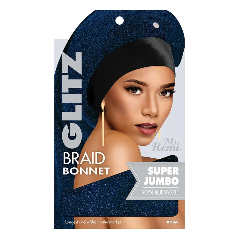 ANNIE #03648 MS. REMI Glitz Braid Bonnet Jumbo XL [ASSORTED COLOR]