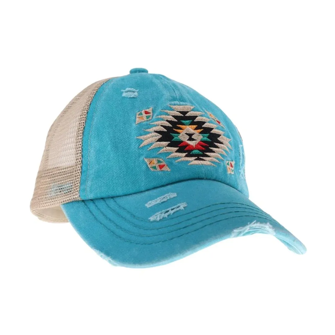 AZTEC HIGH PONYTAIL CAP