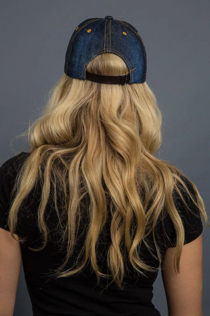 Bling Skull Denim Cap