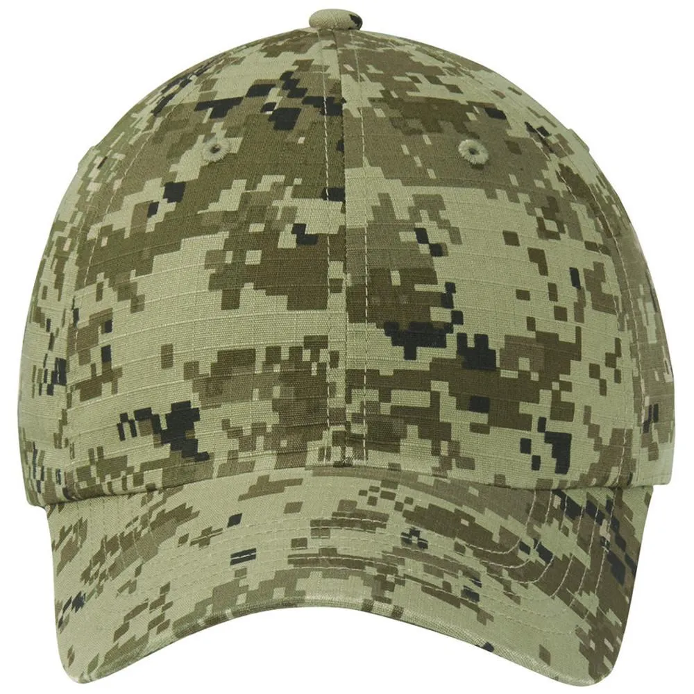 Digital Ripstop Camouflage Cap