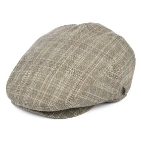 Grantville Plaid Flat Cap Tan Wholesale Pack