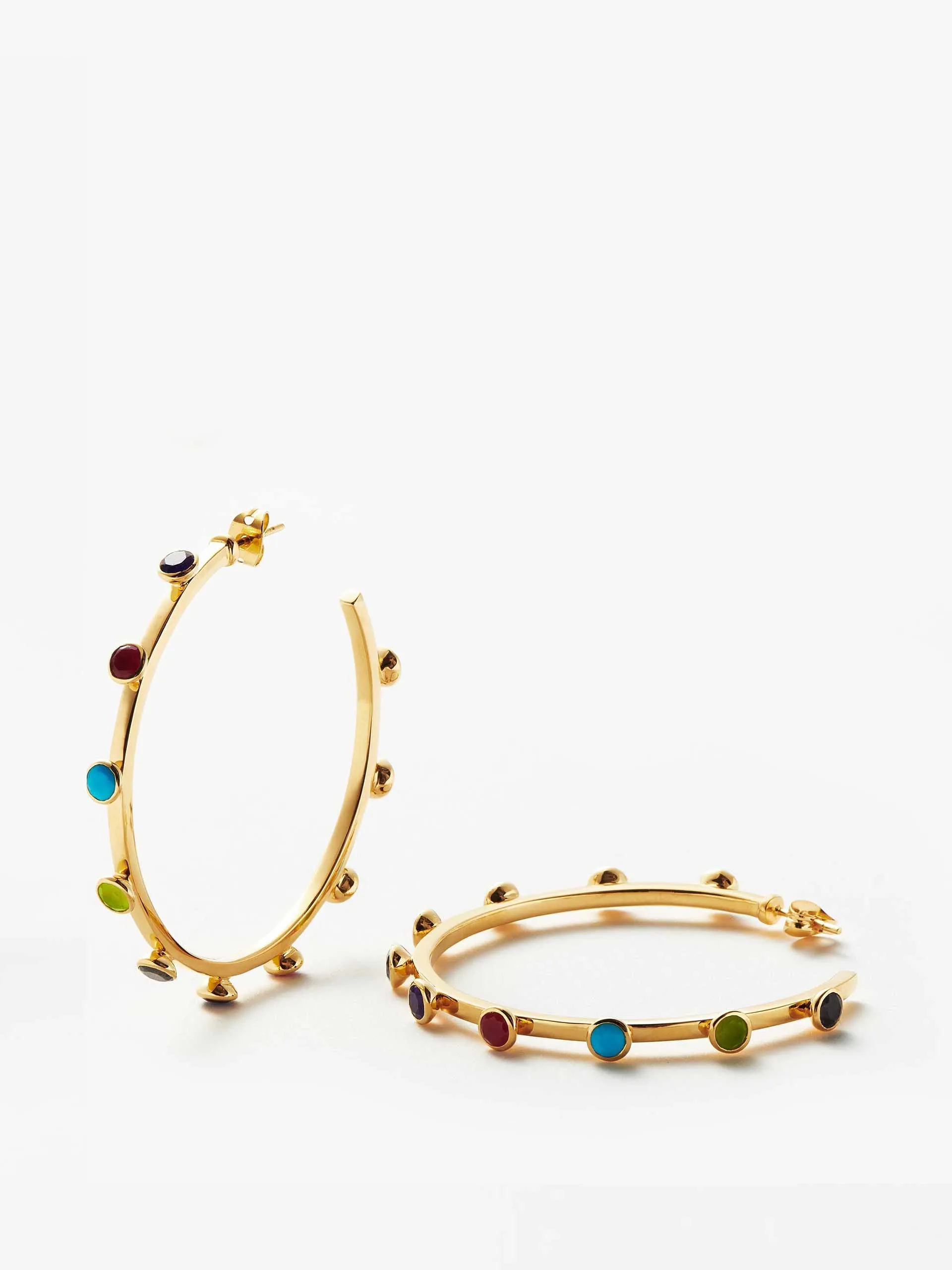 Hot rox hoop earrings