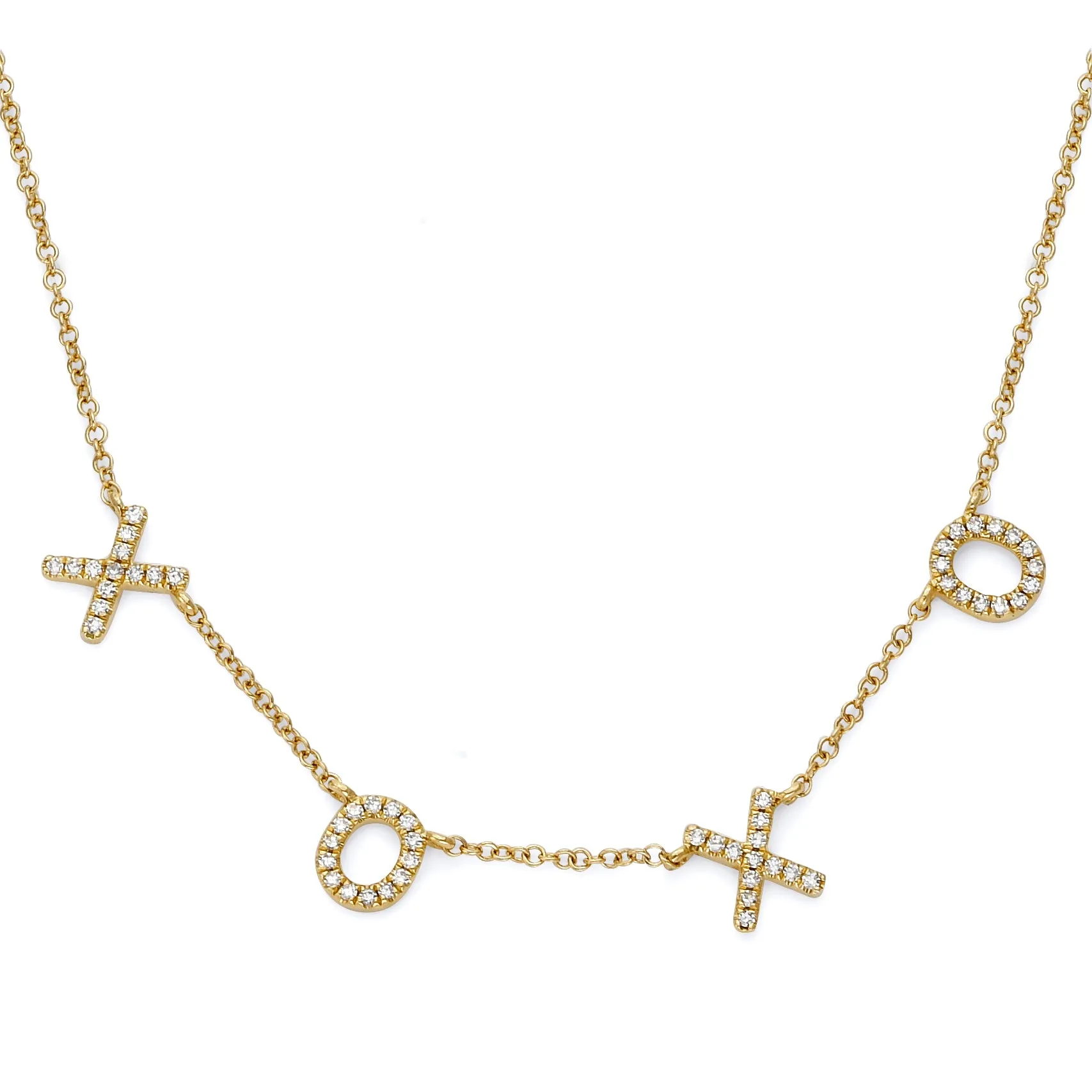 Hugs and Kisses Diamond Necklace