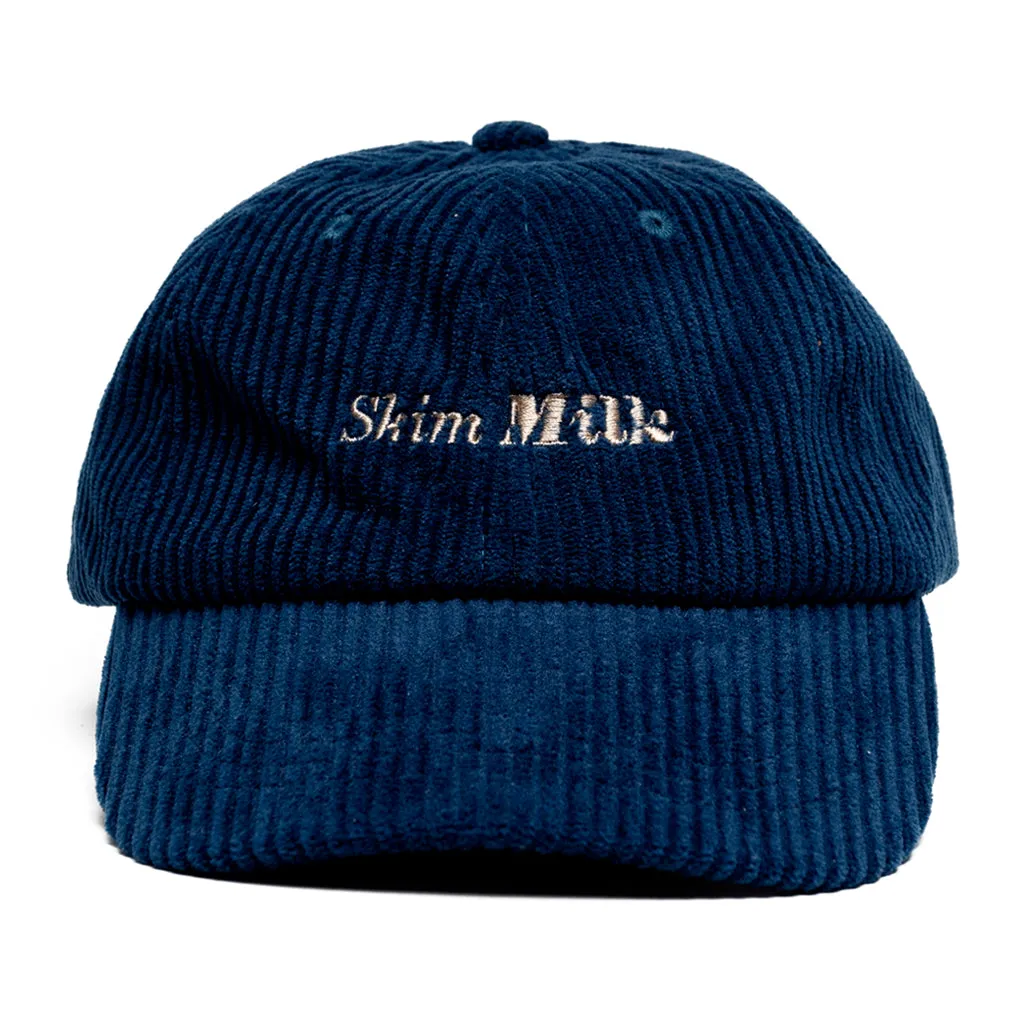 LOGO corduroy cap (blue)