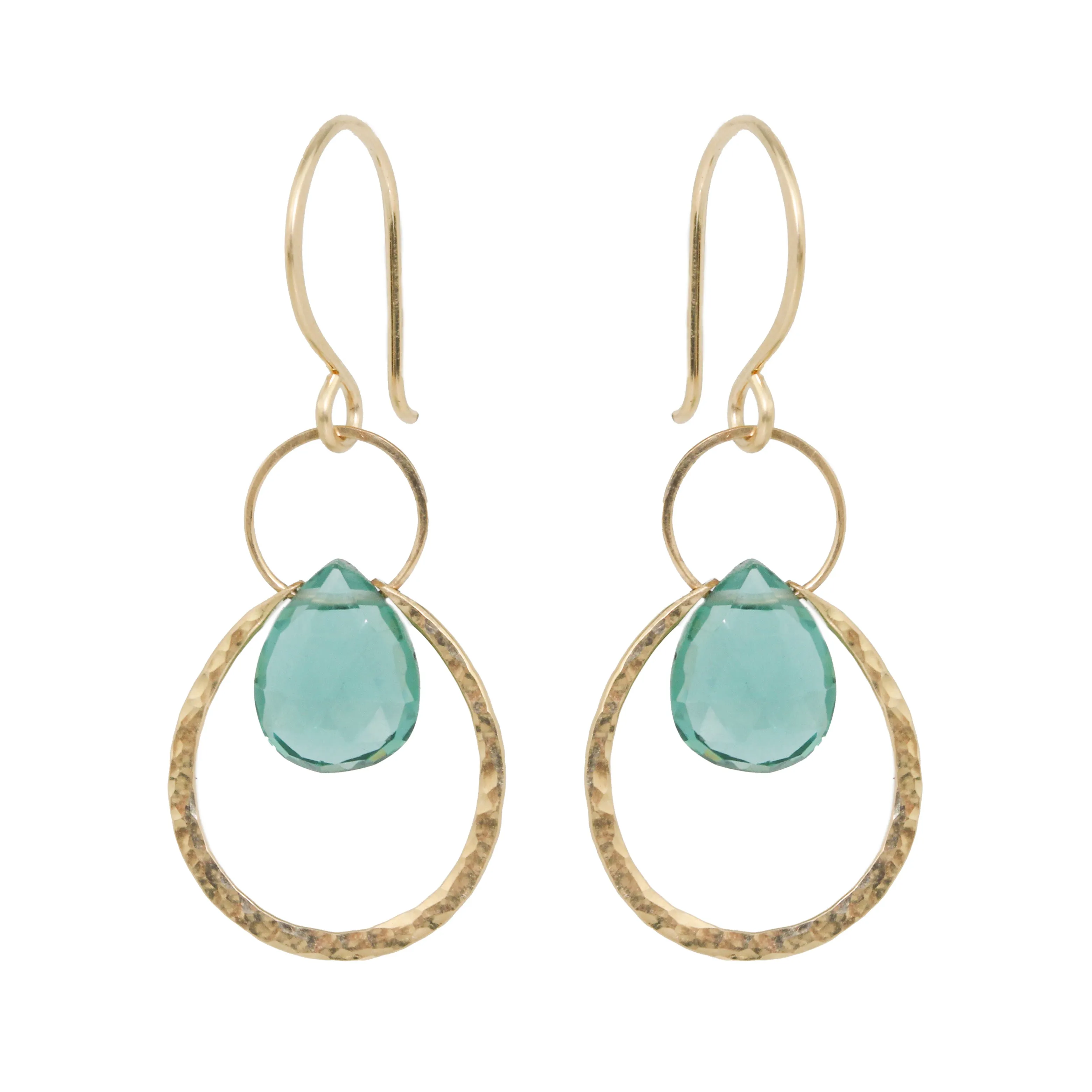Ophelia Green Quartz Earrings