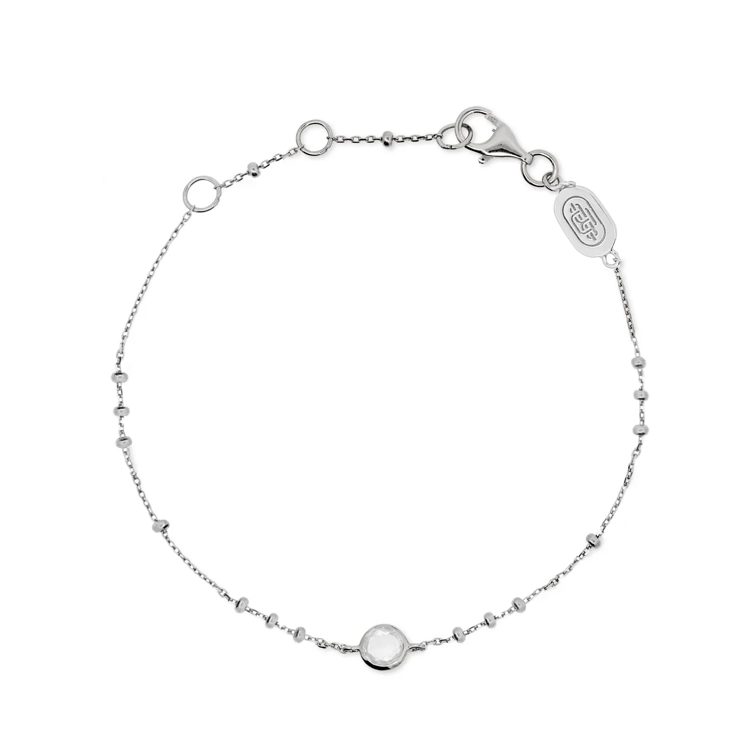 Silver Birthstone Bracelet