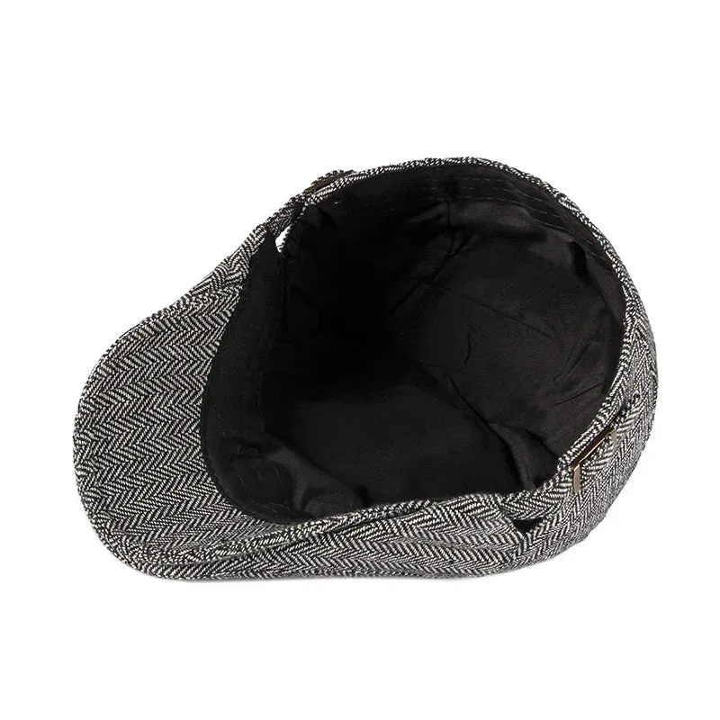 Vintage Mature Cotton Flat Cap