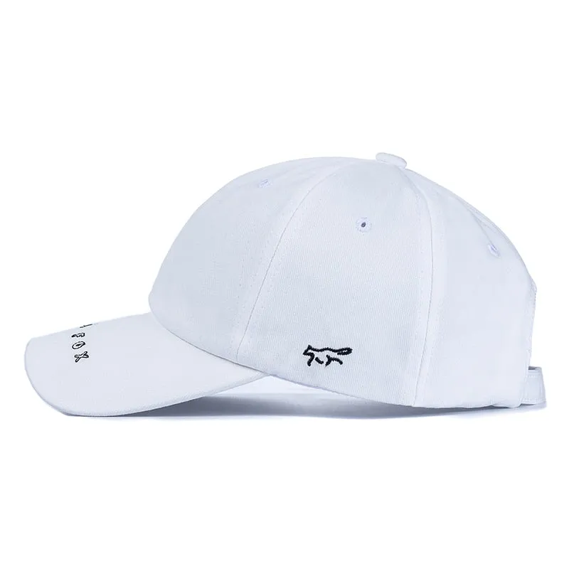 Women Men Cotton Kpop Brand Cap Fashion Side FABIO FOX Embroidered Baseball Cap Adjustable Outdoor Summer Streetwear Hat